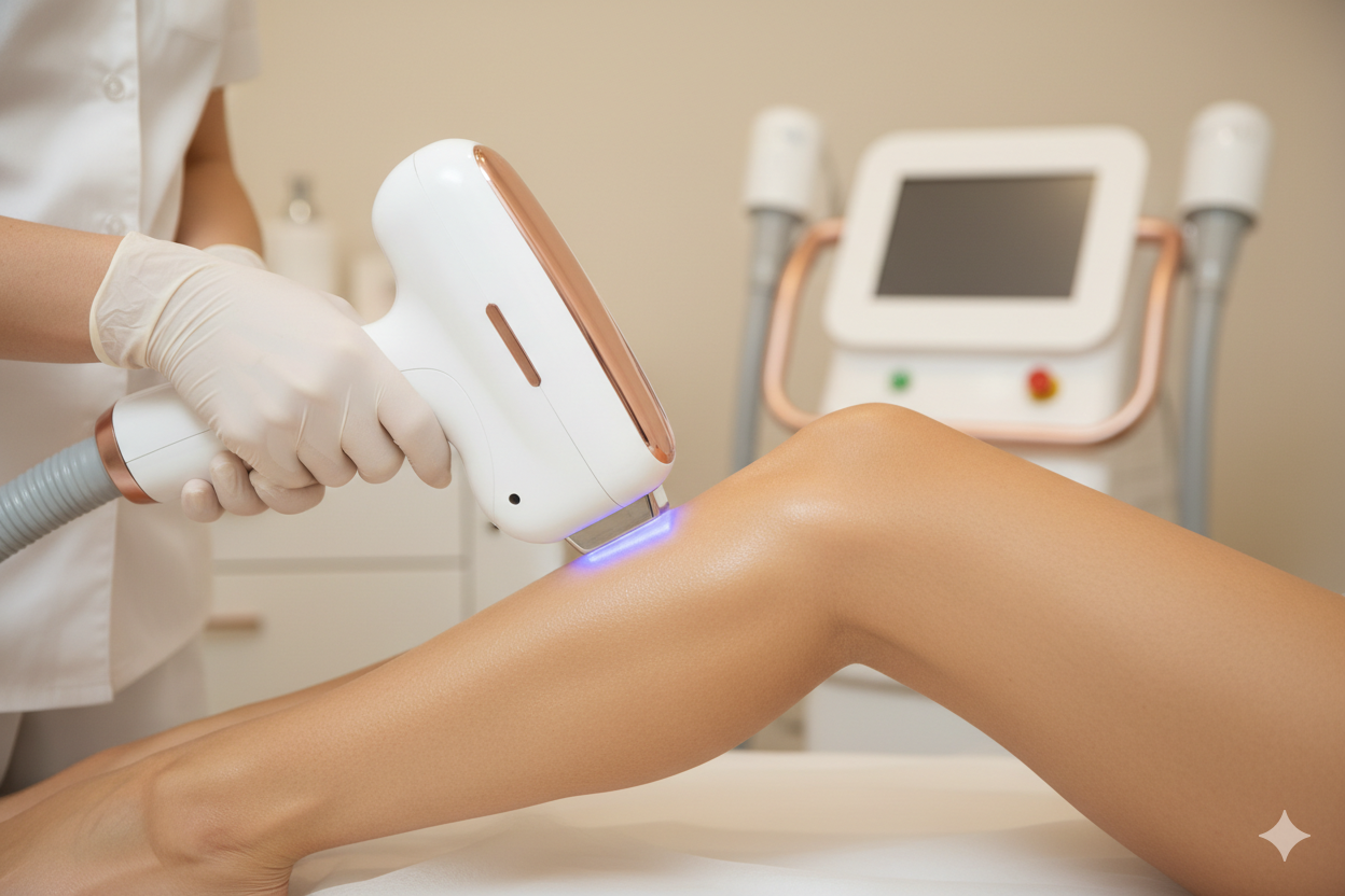 Depilación láser indolora con tecnología avanzada para piel suave y duradera en Lumière Boutique Spa